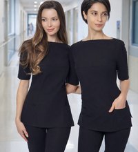 Блуза базовая А2701 черная
